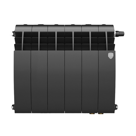 Биметаллический радиатор Royal Thermo Biliner Noir Sable VR 350 10 секций нижнее подключение