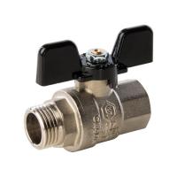 Кран шаровый STOUT 3/4" ВР-НР полнопроходной бабочка