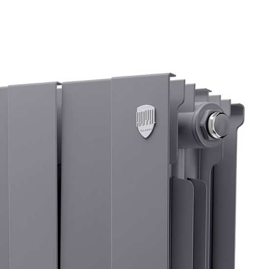 Биметаллический радиатор Royal Thermo PianoForte Tower Silver Satin 22 секции вертикальный