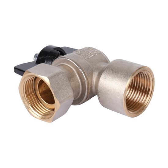 Кран шаровый угловой STOUT 3/4"-3/4" ВР-НГ с накидной гайкой бабочка