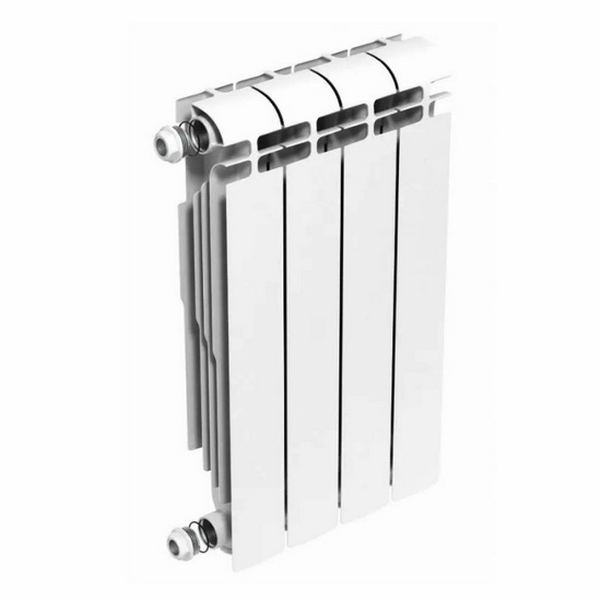 Алюминиевый радиатор Теплоприбор АР1 500 НП 8 секций нижнее правое подключение