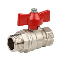 Кран шаровый STOUT 1" ВР-НР бабочка