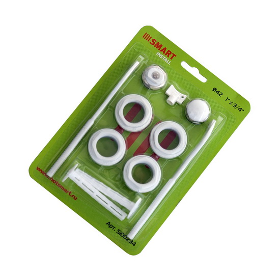 Монтажный комплект Smart Install 1"-3/4" с двумя кронштейнами к секционным радиаторам