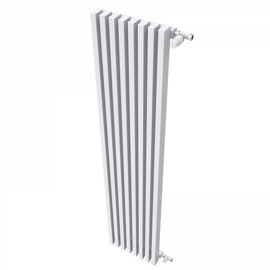 Трубчатый радиатор КЗТО QUADRUM 60 V 1500-5 боковое подключение Белый муар