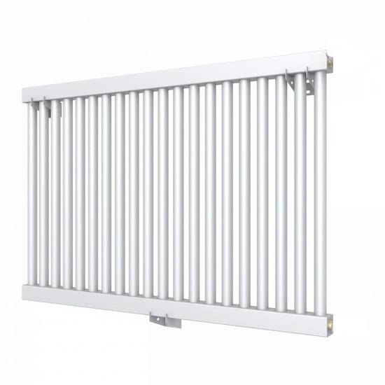 Трубчатый радиатор КЗТО РС 1 900-16 нижнее подключение