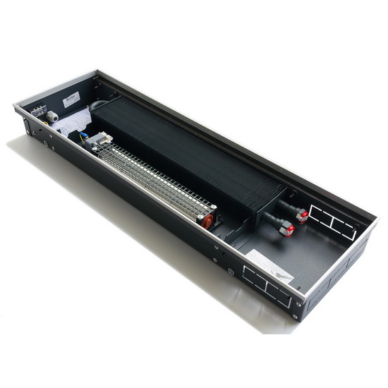 Внутрипольный конвектор Techno Vent KVZV 250-120-4100 с принудительной конвекцией без решетки