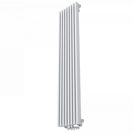 Трубчатый радиатор КЗТО QUADRUM 60 V 1000-11 нижнее правое подключение Белый муар
