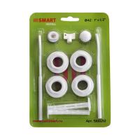 Монтажный комплект Smart Install 1"-1/2" с двумя кронштейнами к секционным радиаторам