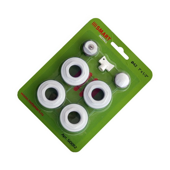 Монтажный комплект Smart Install 1"-1/2" без кронштейнов к секционным радиаторам